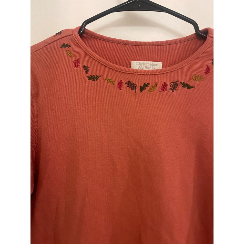 Vintage Fall Leaves Half Sleeve Blouse 90s Granola Casual Hiking Halloween
